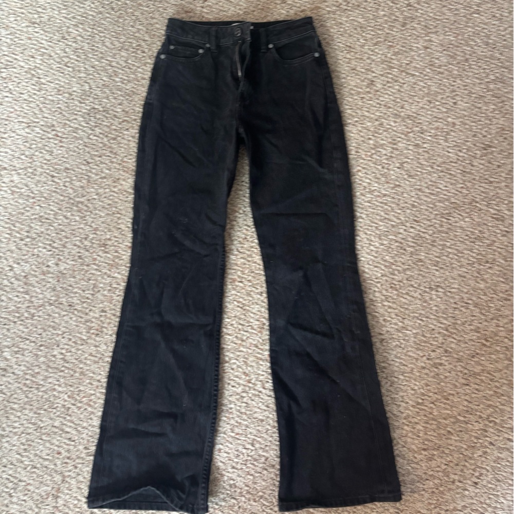 Ganni Women's Classic Black Straight Leg Jeans